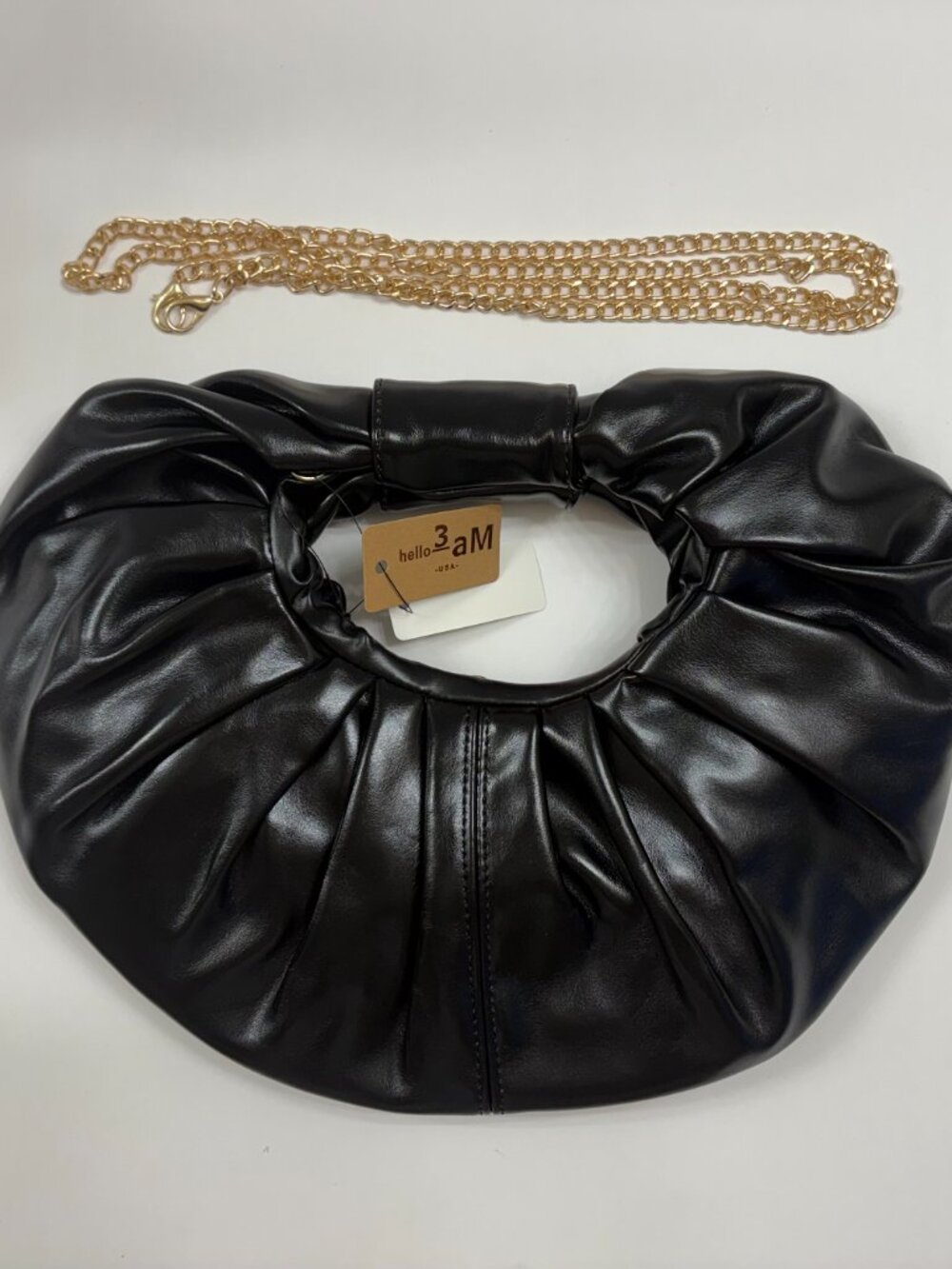 Metallic Puffy Crecsent Half-Moon - Handbag / Purse - Various Colors - NWT - Picture 11 of 16